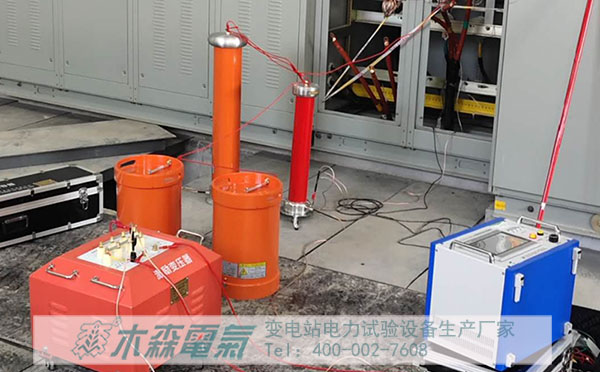 河南安陽(yáng)135kVA108kV串聯(lián)諧振試驗(yàn)中