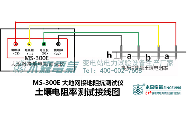 土壤電阻率的測量接線圖