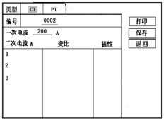 CT變比極性測(cè)試結(jié)果界面