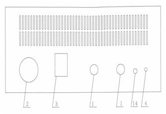 河北水內(nèi)冷發(fā)電機(jī)直流耐壓裝置NRZV大功率機(jī)箱后板示意圖